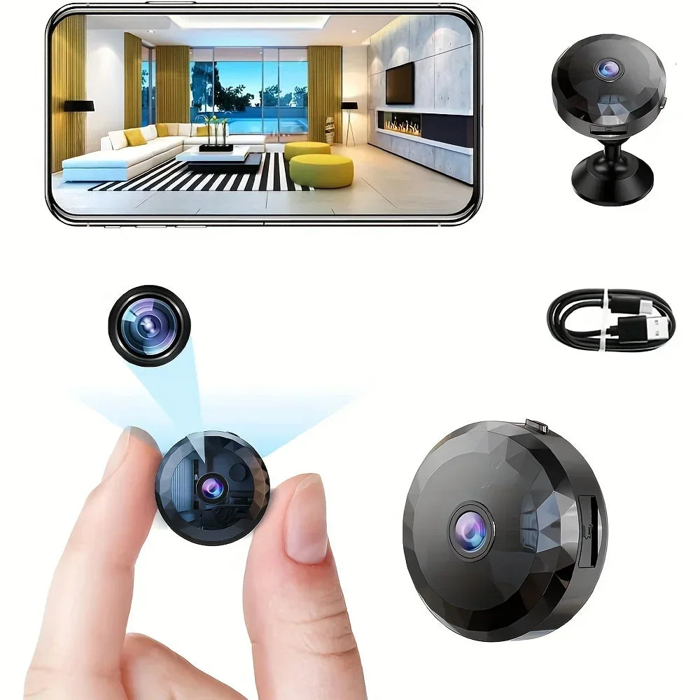 Mini Caméra De Sécurité Wi-Fi Avec Vision Nocturne
